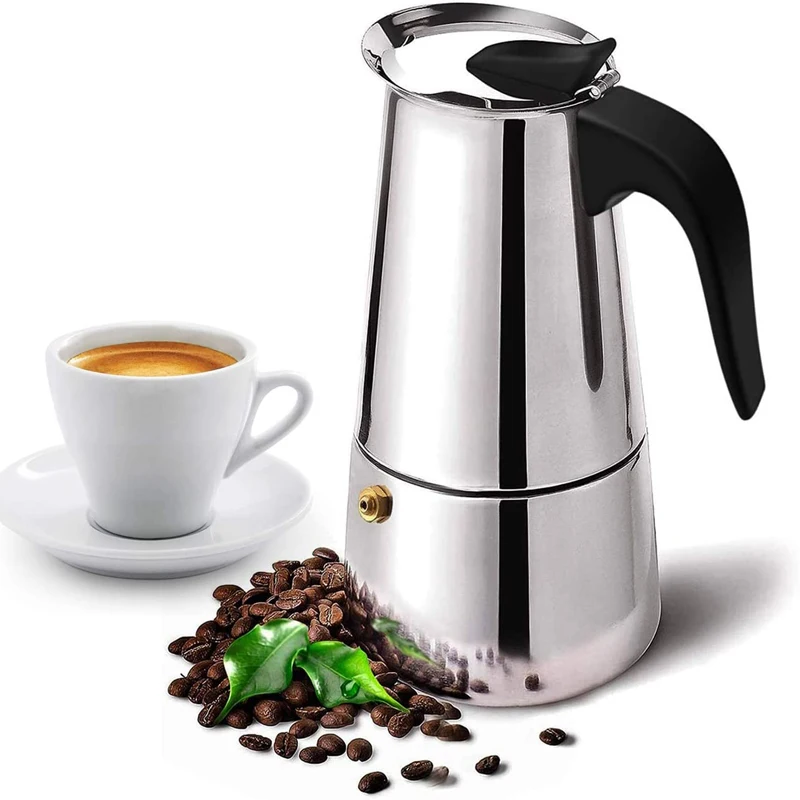 Нержавеющая сталь Moka Кофе горшок Эспрессо кофеварка Портативный Кофеварка