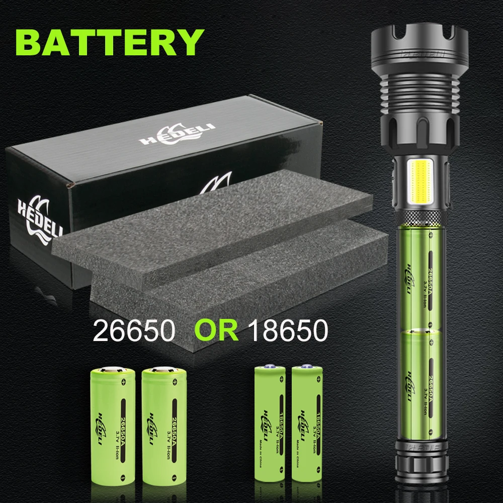 

XHP110 most powerful LED COB flashlight 18650 26650 usb Rechargeable torch light xhp90 work lamp xhp70 xhp50 tactical flashlight