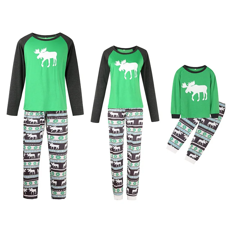 

Mommy And Me Sleepwear Outfit 2021 New Matching Family Outfits Pajama Set Mom Dad Girl Boys Clothes Christmas Elk Homewear Suit