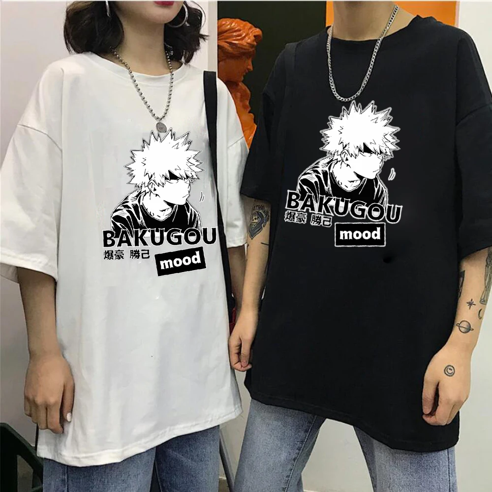 Футболка Bakugou Katsuki унисекс футболка Харадзюку с надписью Моя геройская Академия