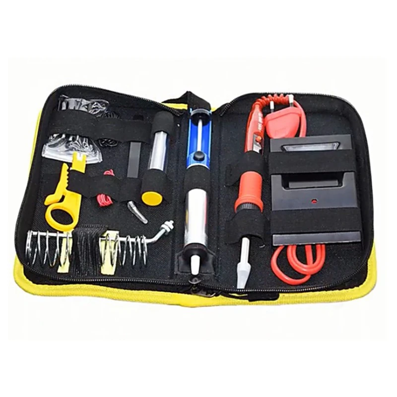 

908S Electric Soldering Iron Kit 80W 220V LCD Temperature Adjustable Solder Iron Kit Welding Tool Set ,EU Plug