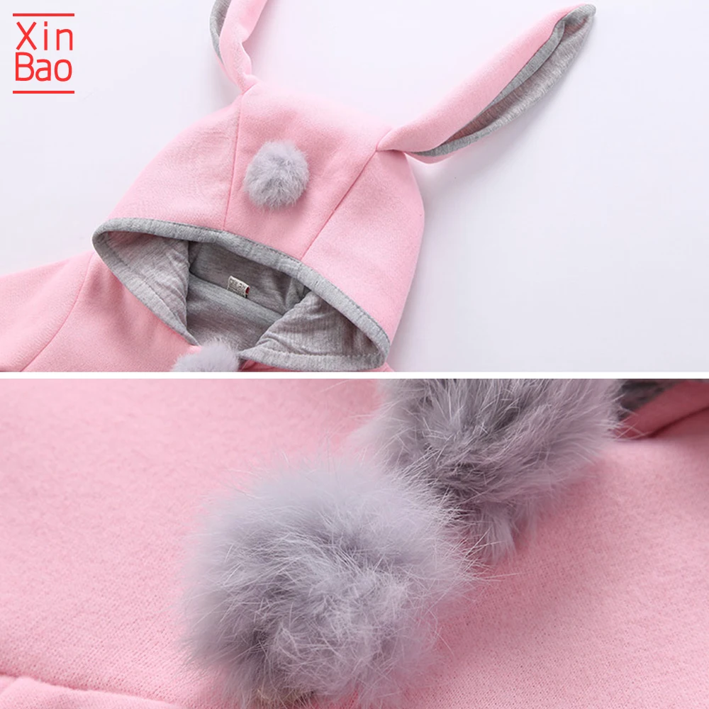 Трикотажные куртки с капюшоном XINBAO для девочек новинка 2019 года пальто длинным