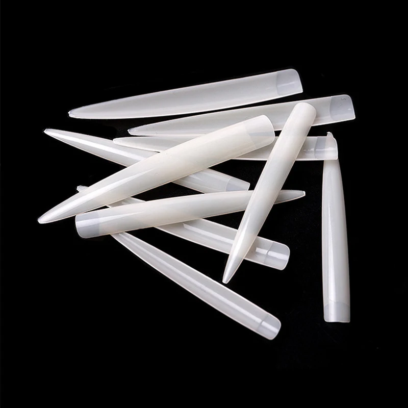 

120pcs Fake Nails Long Salon Nail Stickers Finished Nail Stickers Removable Portable And Fasionable Nail Decoration Nail Tips