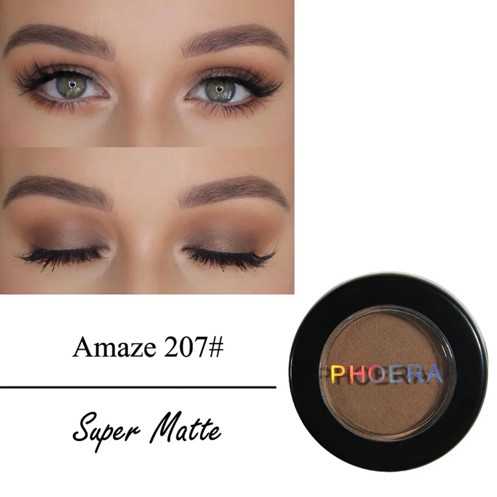 Новинка женская косметика PHOERA матовые тени для век крем модные 2019 Красные Тени