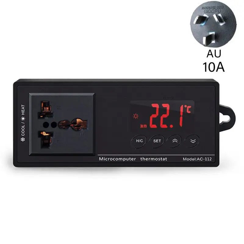 

10A AC-112 Outlet Pet Thermostat Digital Temperature Controller Aquarium Heater