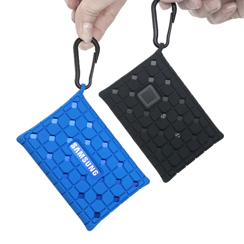 Caixa de Silicone Portátil para Samsung t7 Touch Disco Rígido Capa Protetora Pele Anti-queda Manga Ssd Pssd
