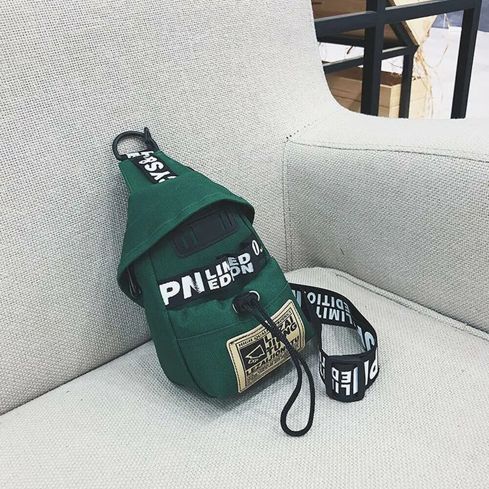 Bags For Men Women Streetwear Casual Nylon Crossbody Shoulder Chest Cycle Sling Bag Daily Travel Handbags | Багаж и сумки