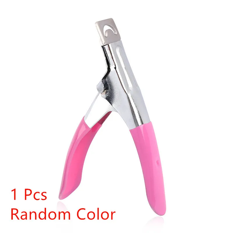 Random Color 1 Pcs Кусачки для маникюра, УФ-гель, накладные кончики для ногтей, кусачки из нержавеющей стали, инструмент для маникюра - Цвет: Random Color 1 Pcs