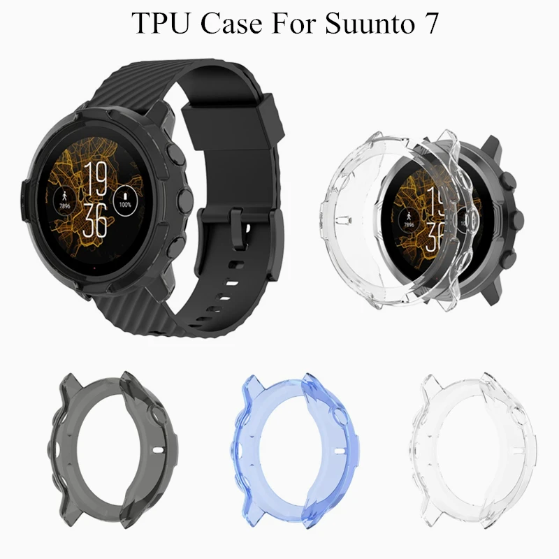 

Чехол для часов Suunto 7, ТПУ, мягкий, с защитой от царапин