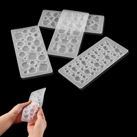 transparent crystal silicone moulds dried flowers resin decorative craft for diy jewelry bubble gem patch mold epoxy resin molds