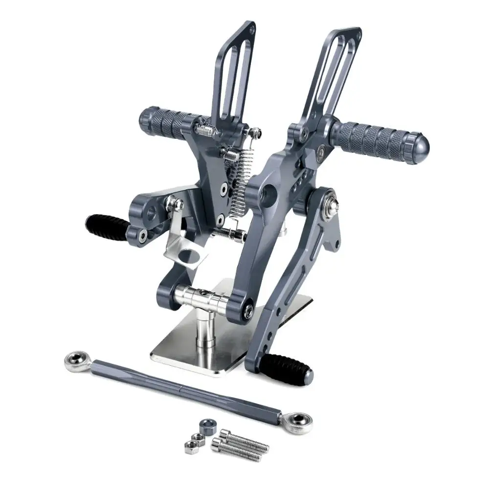Ti Мотоцикл Rearset для Kawasaki Ninja 400 250 с ЧПУ Регулируемые задние комплекты сдвиг Подножки подножки педали Ninja400 Ninja250 - Цвет: Ti