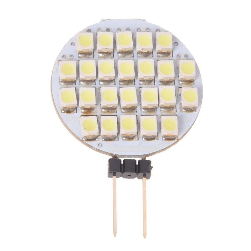 24 SMD Светодиодный точечный светильник лампа G4 настоящий белый DC 12V|Светодиодные