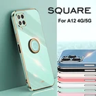 Новинка чехол A12 A 12 A22 A32 A52 A72 A82 4G корпус для телефона мягкий твердый ТПУ чехол-подставка с кольцом для Samsung Galaxy A12 5G A32 A52 A72 4G самсунг а12 а22 а32 а52 а72 а82 чехлы