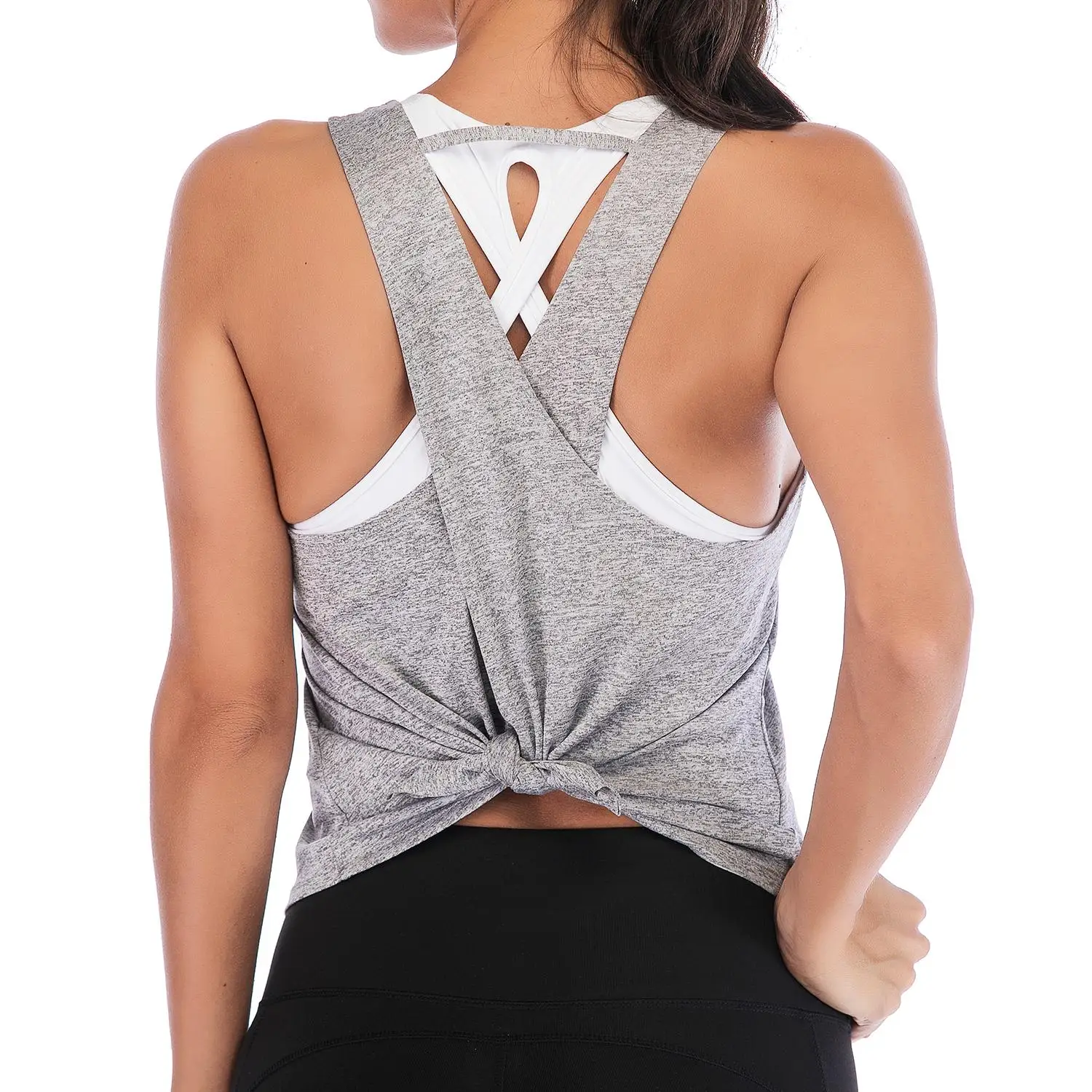 

Women's Fitness Top Yoga T-Shirts Female Big Size Sport Clothes Active Soft Sleveesless Vest For Running Gym Jogger Tank Shirt