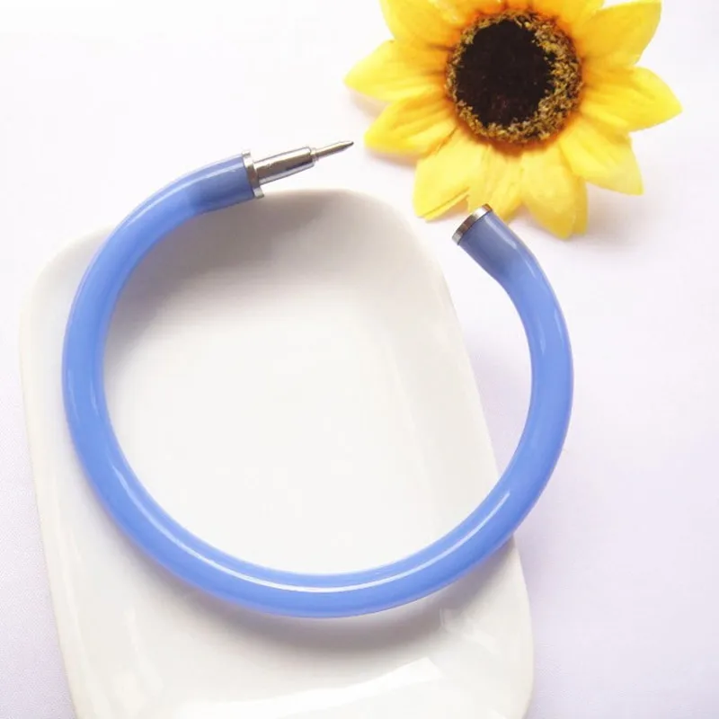 10 шт./партия гибкая Подарочная детская ручка согнутый браслет для письма офисные