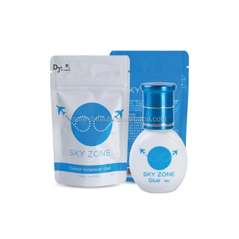 

1/5pcs Sky Zone Glue 10g For Eyelash Extension 6Weeks Lasting Time 1-2s Quick Dry Low Irritation Korea Original Lash Makeup Tool