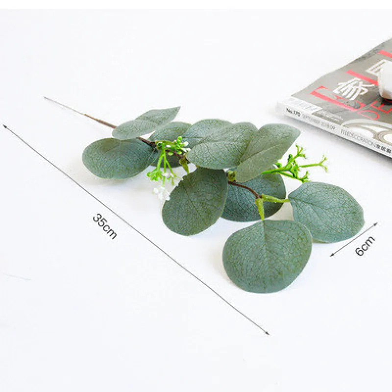

Artificial Flowers Leaves Branches Artificial Plants for Flower Bouquet Green Wedding Holiday Decoration