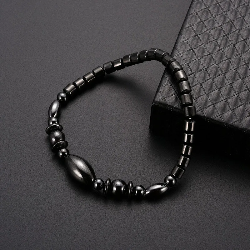 NJ уникальные черные женские браслеты с бусинами новые модные украшения для
