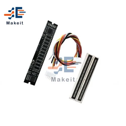 Двойной мини-индикатор уровня звука 12 настраиваемых частот с Режим АРУ |