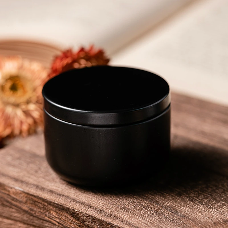 40g Soy Wax Travel Scented Candle Black Small Tin Can Vegetable Essential Oil with Souvenir | Candles