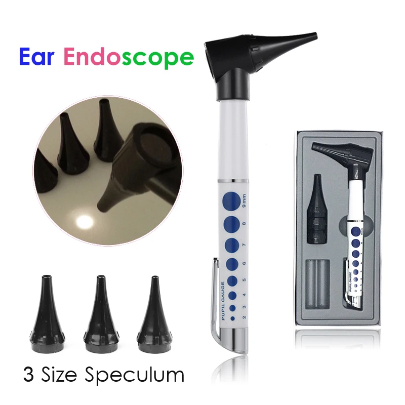 

Medical Penlight Ear Endoscope Care Inspection Camera Ear Cleaner Ophthalmoscope Earpicks Diagnostic Veterinary Otoscope