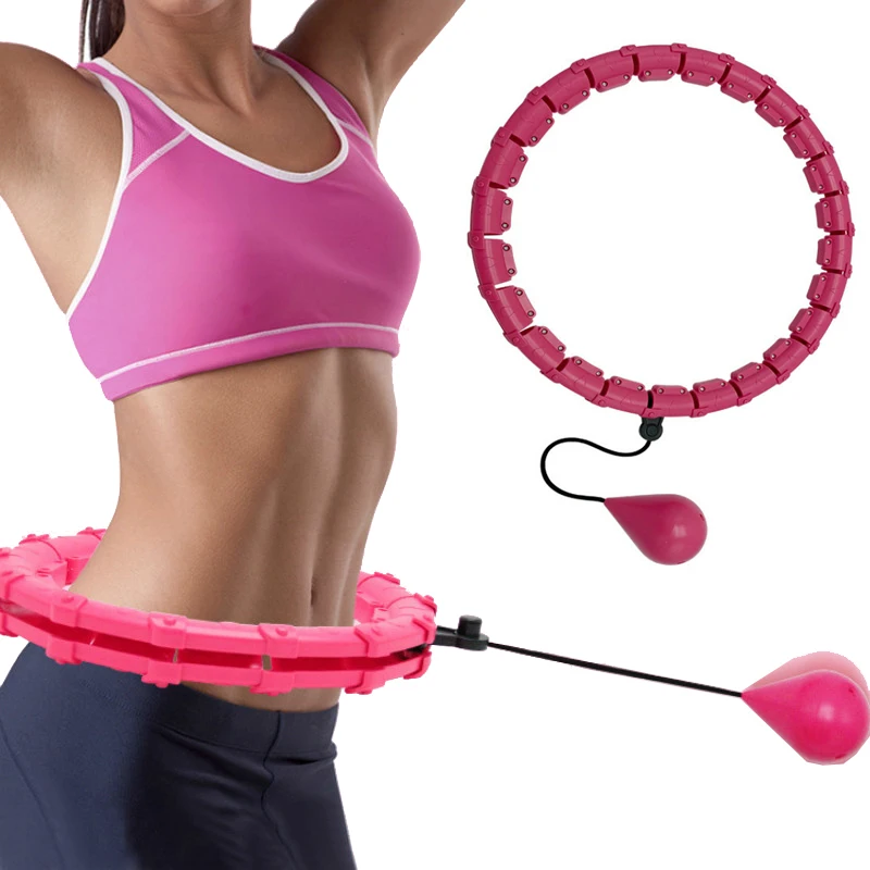 Aros deportivos ajustables para ejercicio Abdominal, aros de cintura estrecha, aros de masaje desmontables, equipo de Fitness, gimnasio, entrenamiento en casa, pesas, Z40-1