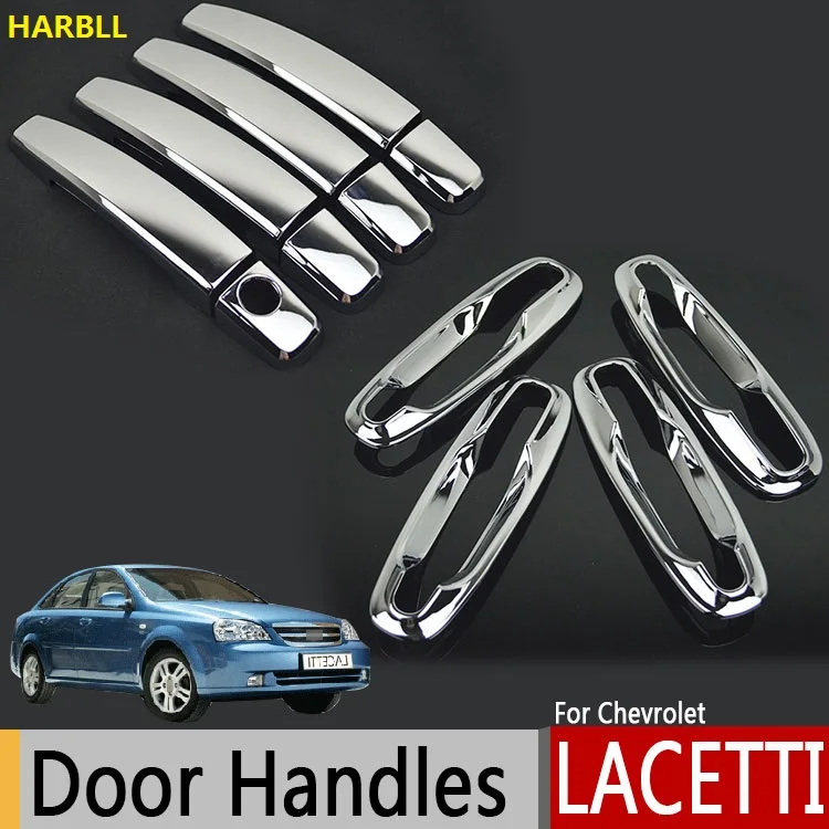 Хромированная внешняя дверная ручка Крышка для Chevrolet Lacetti Optra Daewoo Nubira Suzuki forenza Holden Viva наклейки автомобильный Стайлинг