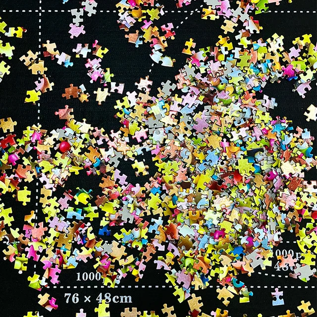 

Paper puzzle unicorn round Circle puzzle 1000 pieces ersion paper jigsaw puzzle adult children's educational toys