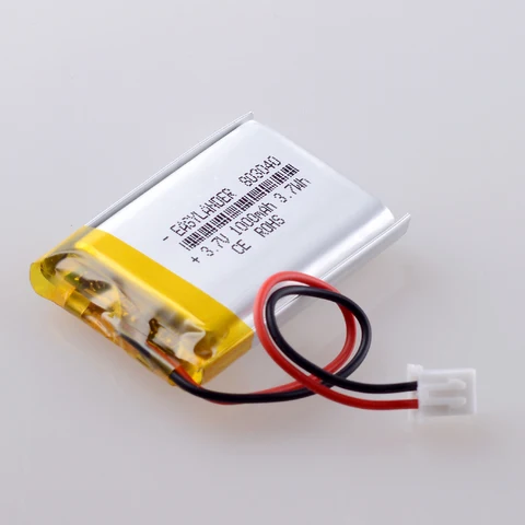 Литий-полимерный аккумулятор JST 803040, 1000 мАч, 2,54 мм, 2pin, 3,7 в, литий-полимерный аккумулятор для Mp3 DVD PAD, мобильного планшета, ПК, внешний аккумулятор для камеры