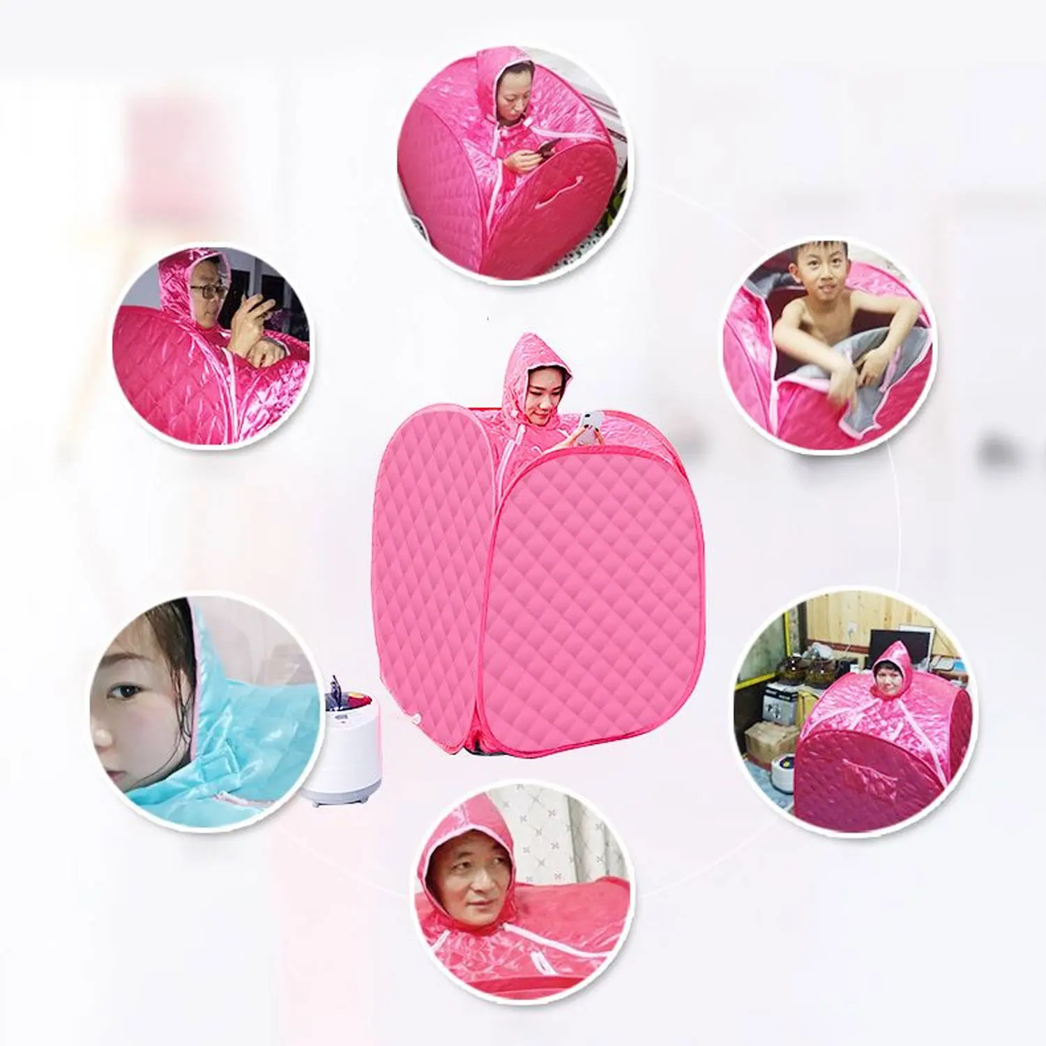 Портативная Складная Паровая сауна на одного человека спа-палатка коробка без