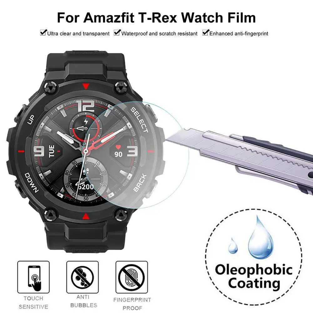 

Watch Protective Film Explosion-proof Soft Tempered Film High-definition Resist Hydrogel Protector for Amazfit T-REX Watch