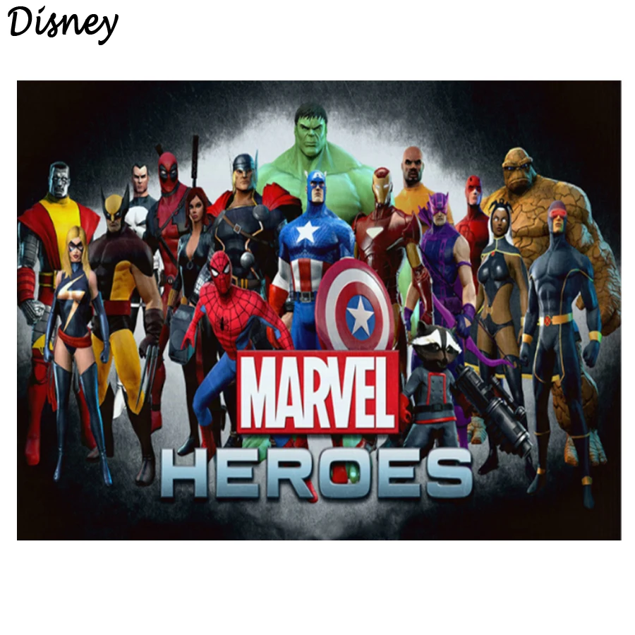 

Алмазная 5D картина «сделай сам», полноразмерная вышивка, супергерой Марвел, Мстители, Веном, фильм, мозаика для домашнего декора