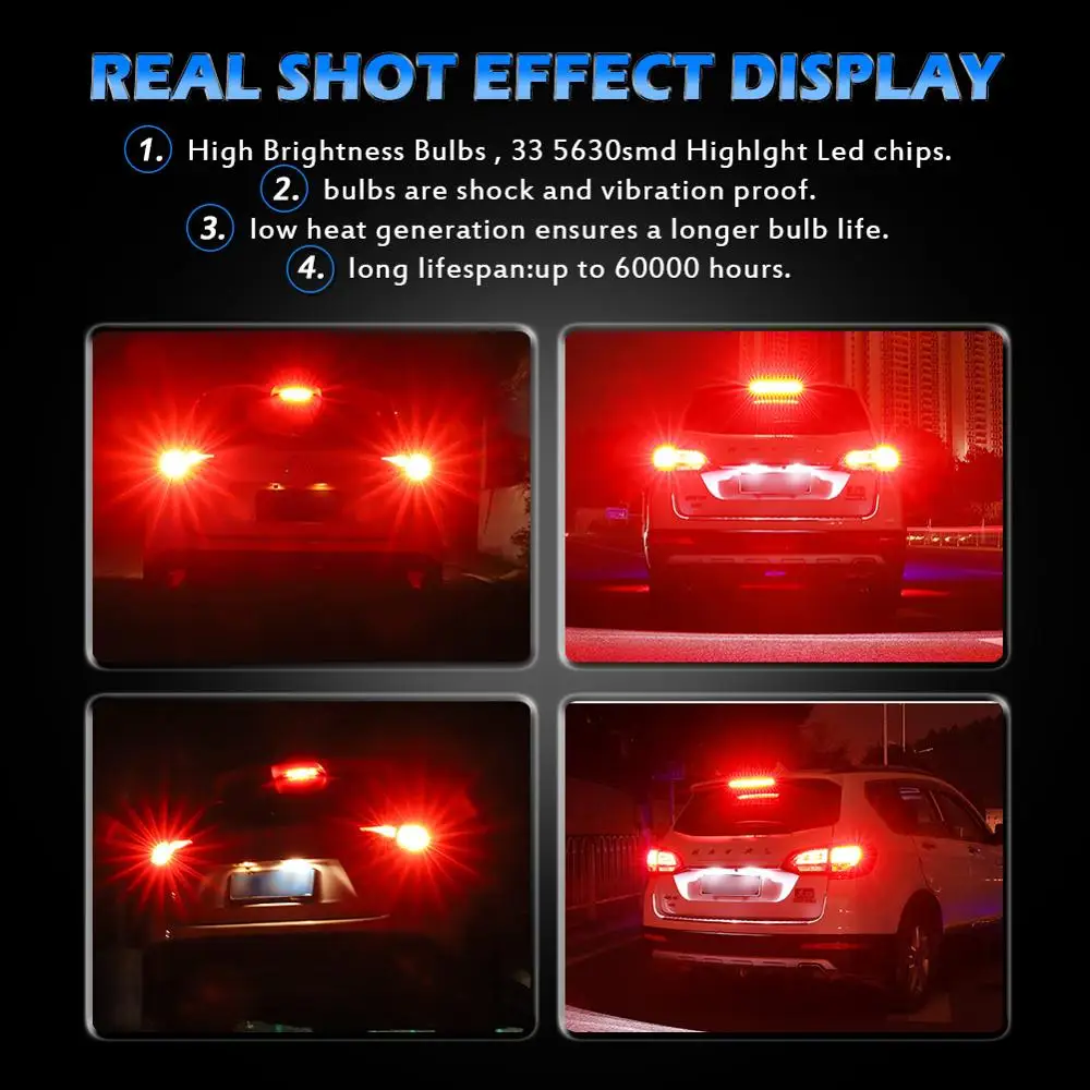 2 шт. 3157 крассветодиодный светодиодные лампы для автомобилей 3047 3057 3155 5630 33 SMD 900