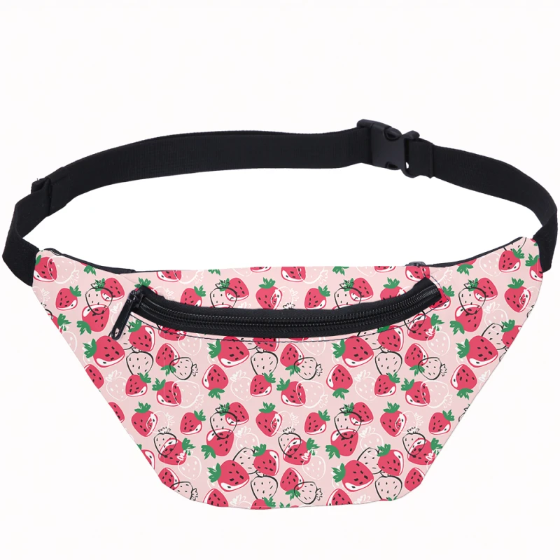 Мужская поясная сумка Banana Fruit с принтом в стиле хип хоп на молнии для телефона