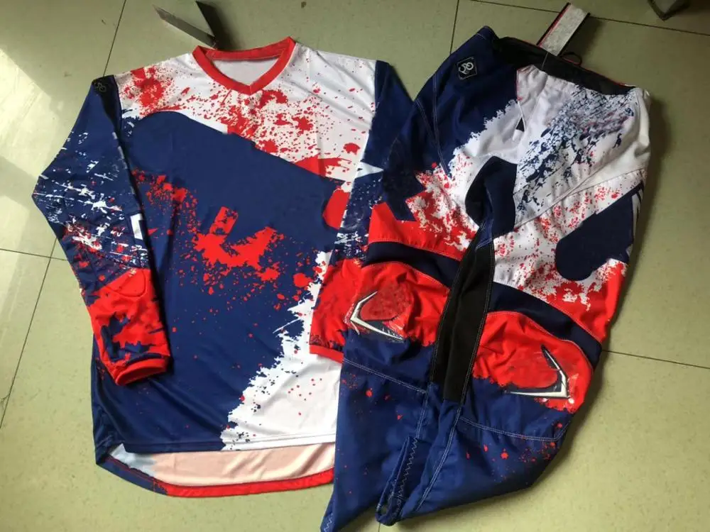 Набор из красных брюк и Джерси для мотокросса взрослых квадроцикла гоночного