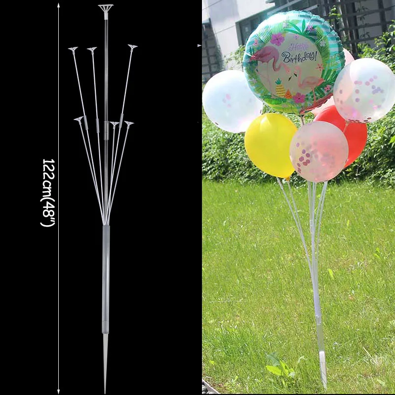 1 set stand Аксессуары для шариков, держатель для шарика, стойка, шар, арка, цепь, уплотнительный зажим, клей, точка, Babyshower, украшение для свадьбы, дня рождения, вечеринки - Цвет: 1 set stand