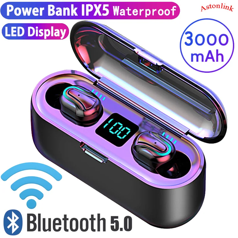 Размер Беспроводной Bluetooth наушники вкладыши TWS с Управление кнопка высокого