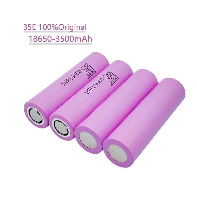 

20pcs Li-ion 3.7v rechargable Battery 100% Original 18650 3500mAh 20A discharge INR18650 35E INR18650-35E 18650 battery