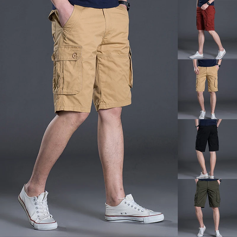 

Шорты мужские с эластичным шнурком, Повседневные Дышащие Спортивные, одежда для фитнеса и работы, лето 2021