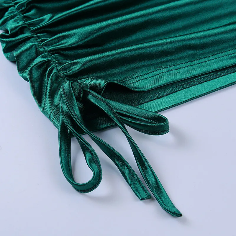 Осеннее модное женское облегающее короткое платье-миди вечернее Клубное