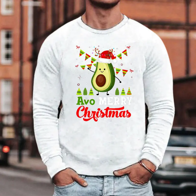 Смешные хлопковые толстовки с авокадо повседневные свитшоты длинным рукавом и
