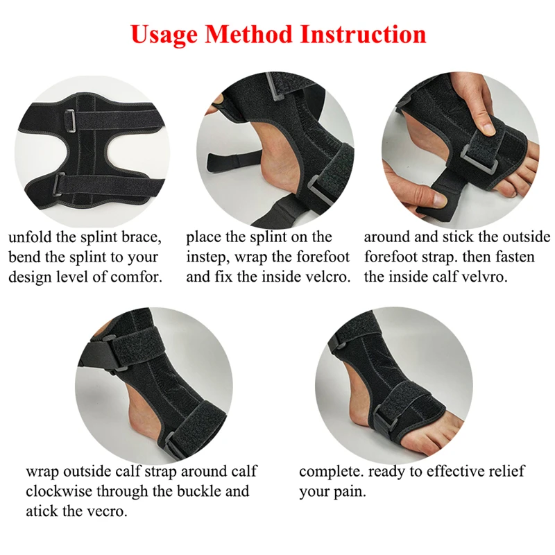 1 шт. подошвенный фасциит ночная шина бандаж на лодыжку поддержка стопы ортоз
