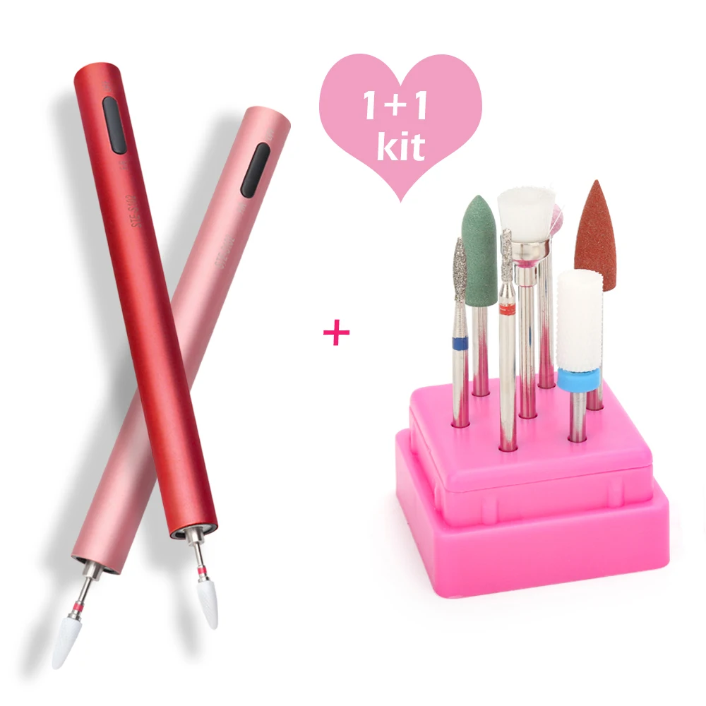 

ElectricLED Nail Drill Pen Nail Drill Machine Mini Portable Nail Drill Milling CutterRemoving Gel Varnish Nail Sanding Bands