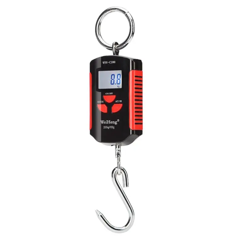 

200kg 400lb Mini Crane Scale Heavy Duty Digital Hanging Scales LCD w/ Backlight 964E