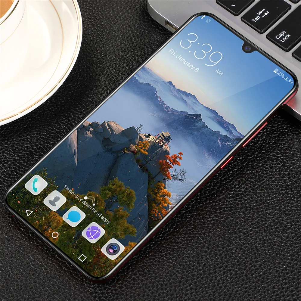 

P35 Smart Phone Global Version HD 6.3 Inch 4800mAh Battery Telephone Touch Screen 6G 128GB Android 9.1 4G Network Mobile Phones