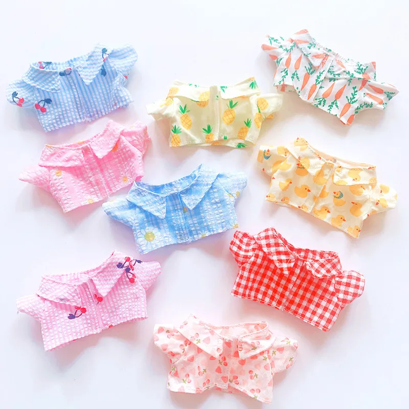 

11 types 20cm Plush Doll's Clothes shirt Coat Outfit Accessories for Korea Kpop EXO Idol Dolls Clothing Fans Gift