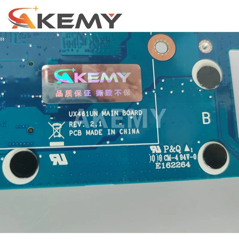 Online Akemy UX461UA Motherboard Mainboard REV 2,1 Für ASUS UX461UN UX461 UX461U UX461UA Motherboard W/ I5-8250 CPU 4GB RAM