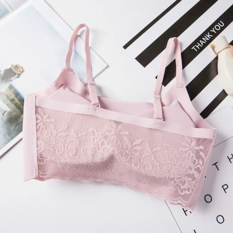Женское кружевное нижнее белье бесшовное для фитнеса однотонный бюстгальтер без