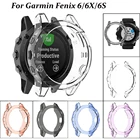 Для Garmin Fenix 6 6S 6X Pro мягкие кристально чистые защитные чехлы из ТПУ крышка рамка умные часы аксессуары Fenix6 Fenix6X корпус