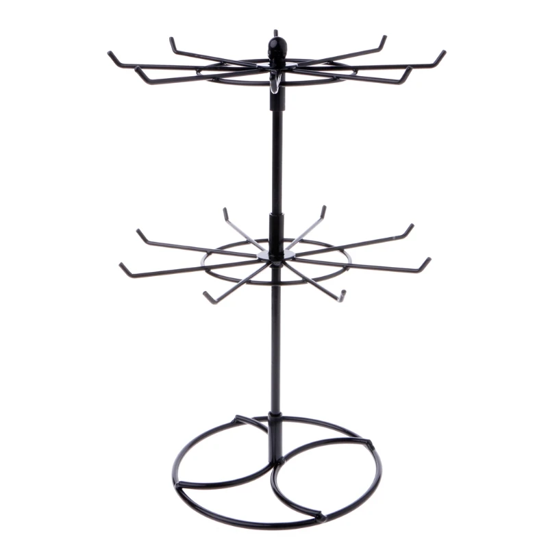 

Metal Necklace Bracelet Chain Rotation Hanging Jewelry Display Rack Stand Holder